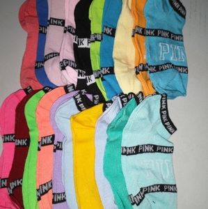20 pairs of pink socks